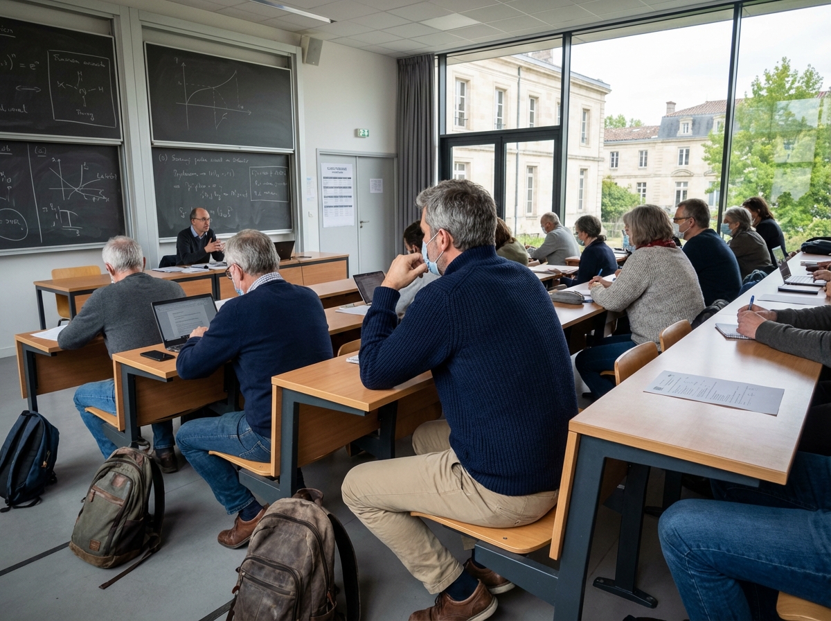 Professeur en Bordeaux lors d’un séminaire universitaire